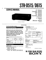 Sony STR-D615 - Service Manual 